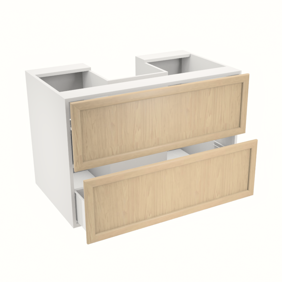 36'' hanging/floating vanity with two large drawers