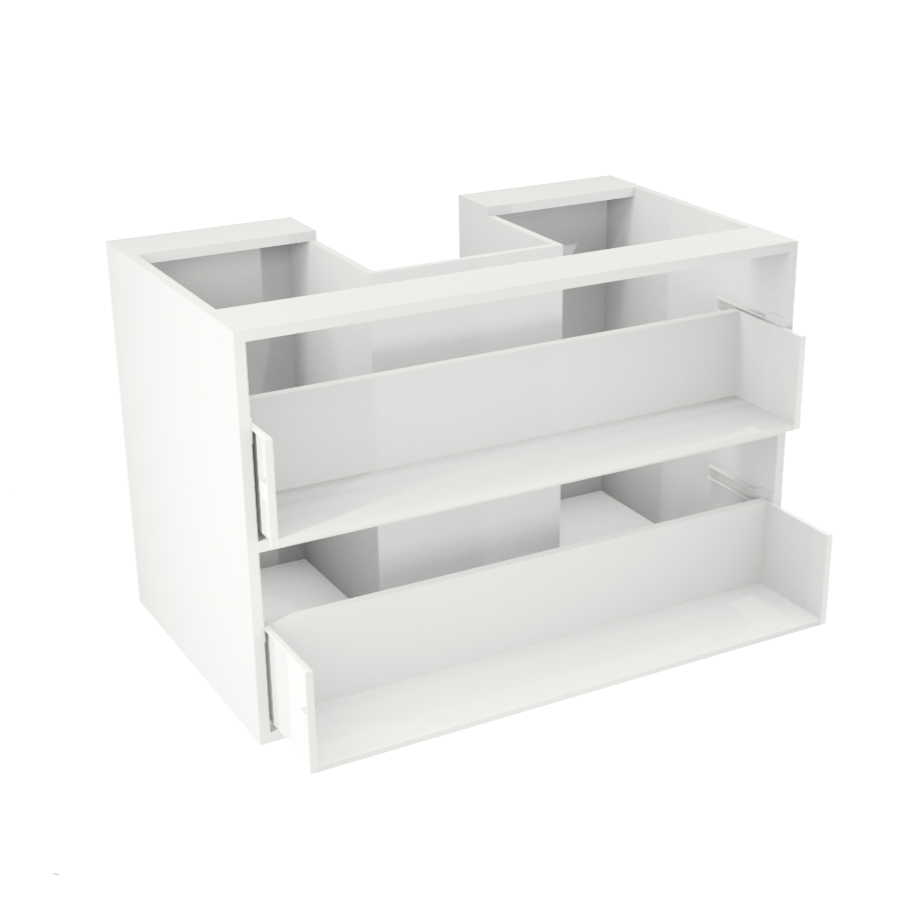 36'' hanging/floating vanity with two large drawers
