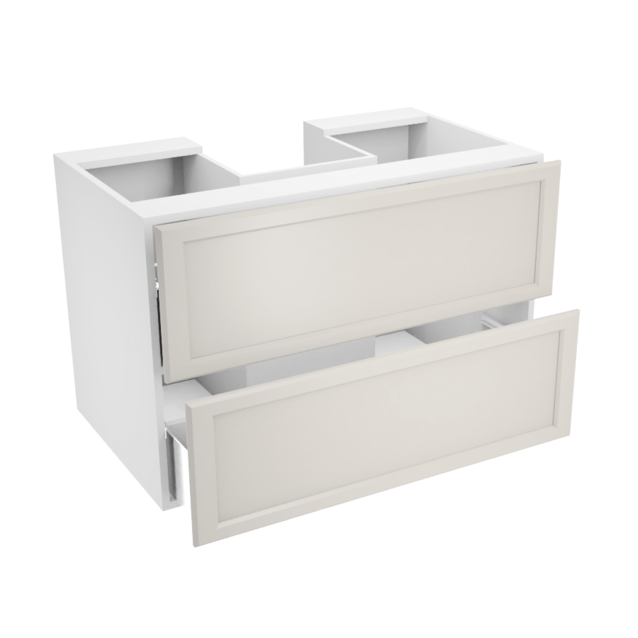 36'' hanging/floating vanity with two large drawers
