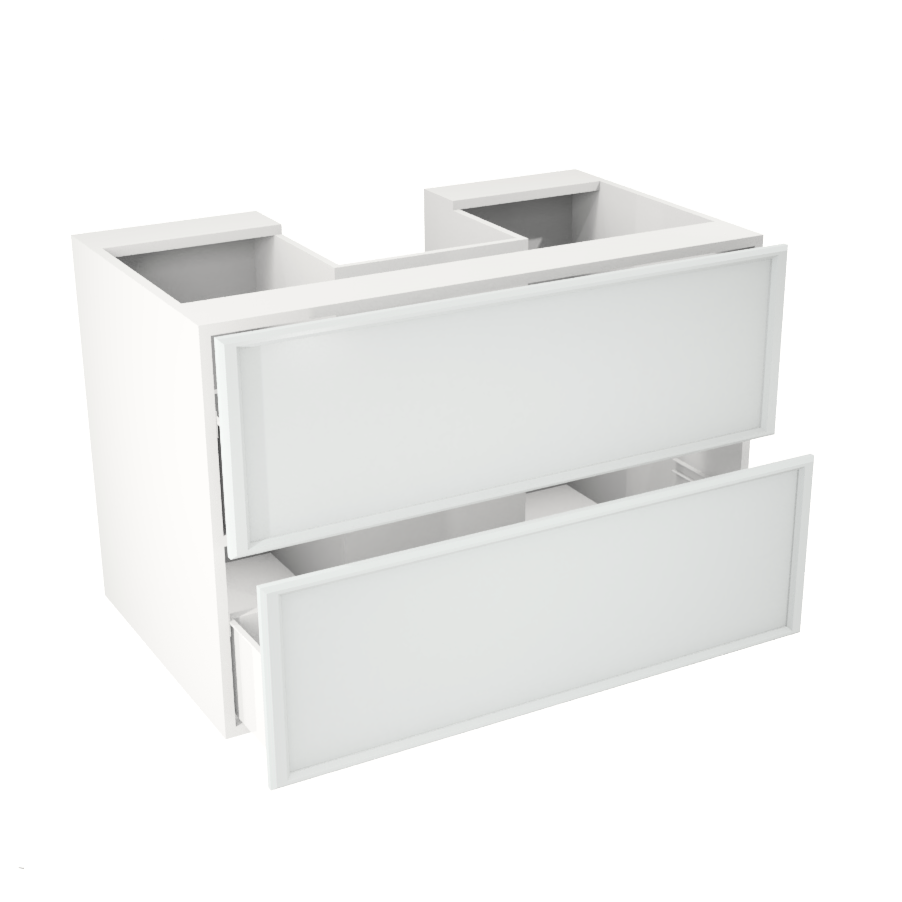 36'' hanging/floating vanity with two large drawers