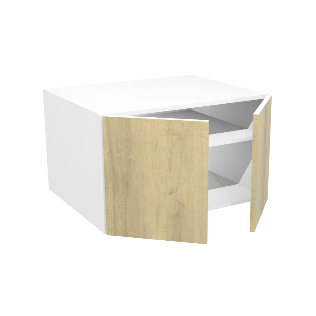 Deep 2-door upper kitchen cabinet (30''W x 18''H x 23 3/4''D)