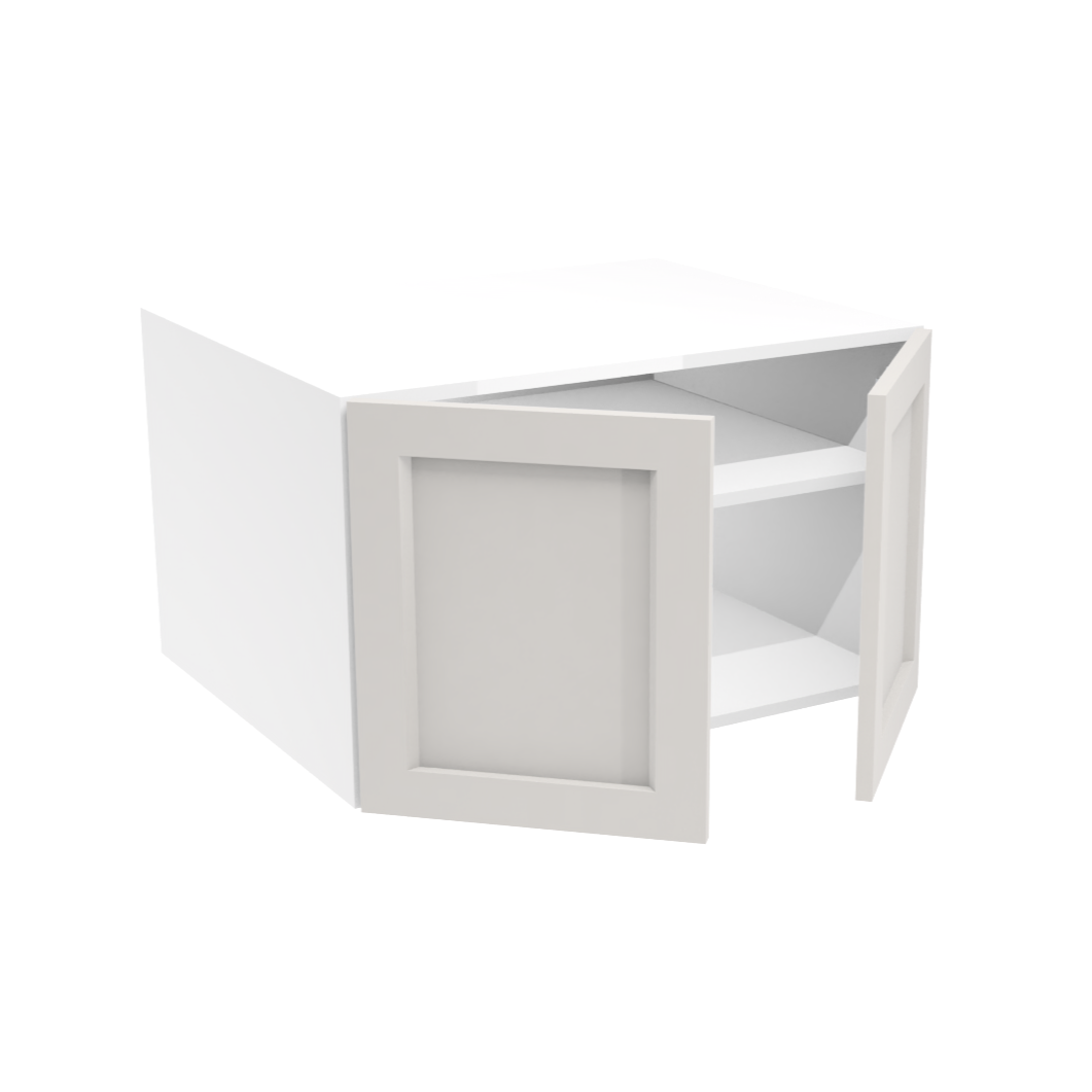Deep 2-door upper kitchen cabinet (30''W x 18''H x 23 3/4''D)