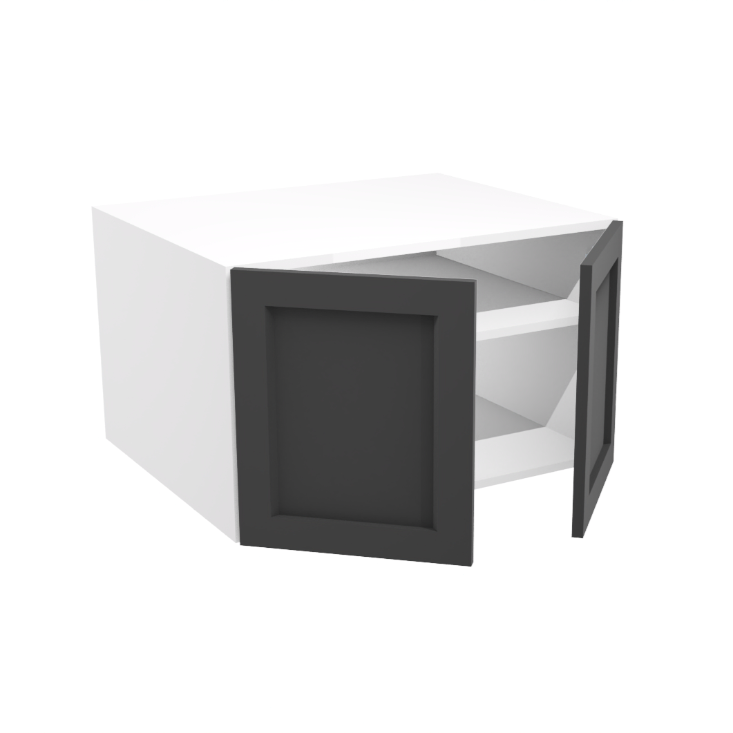 Deep 2-door upper kitchen cabinet (30''W x 18''H x 23 3/4''D)