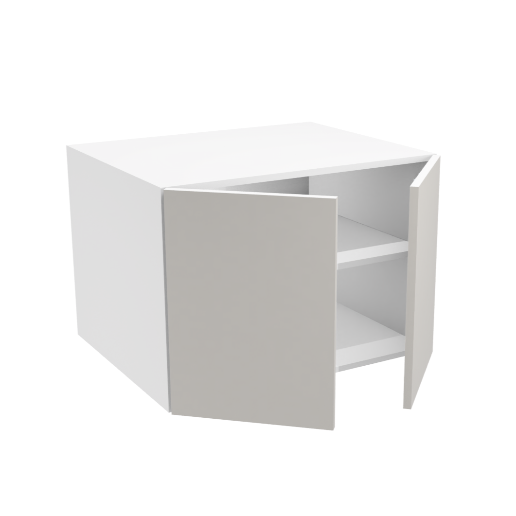 Deep 2-door upper kitchen cabinet (30''W x 21''H x 23 3/4''D)