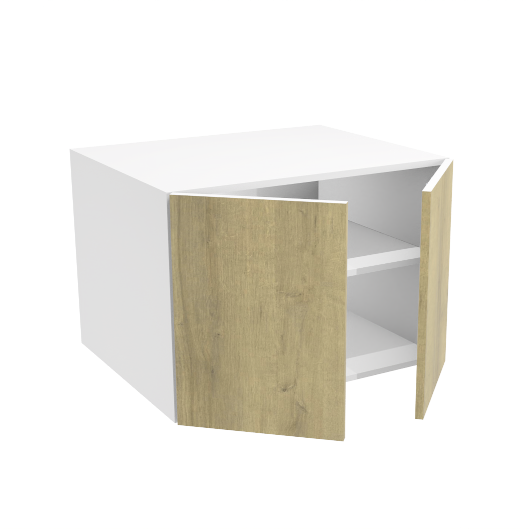 Deep 2-door upper kitchen cabinet (30''W x 21''H x 23 3/4''D)