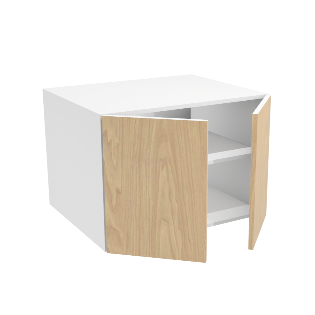 Deep 2-door upper kitchen cabinet (30''W x 21''H x 23 3/4''D)