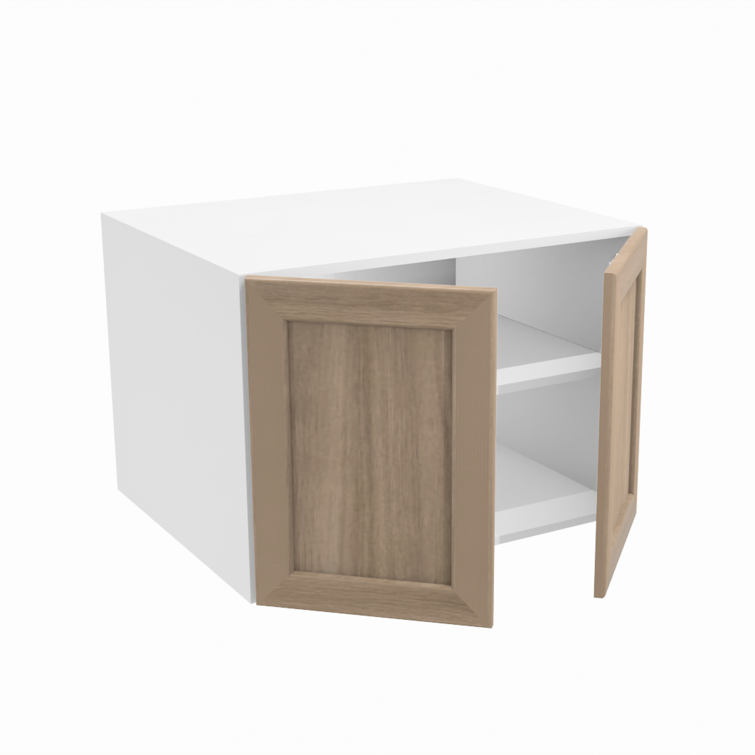 Deep 2-door upper kitchen cabinet (30''W x 21''H x 23 3/4''D)