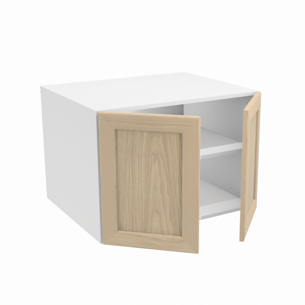 Deep 2-door upper kitchen cabinet (30''W x 21''H x 23 3/4''D)