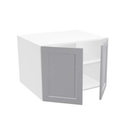 Deep 2-door upper kitchen cabinet (30''W x 21''H x 23 3/4''D)