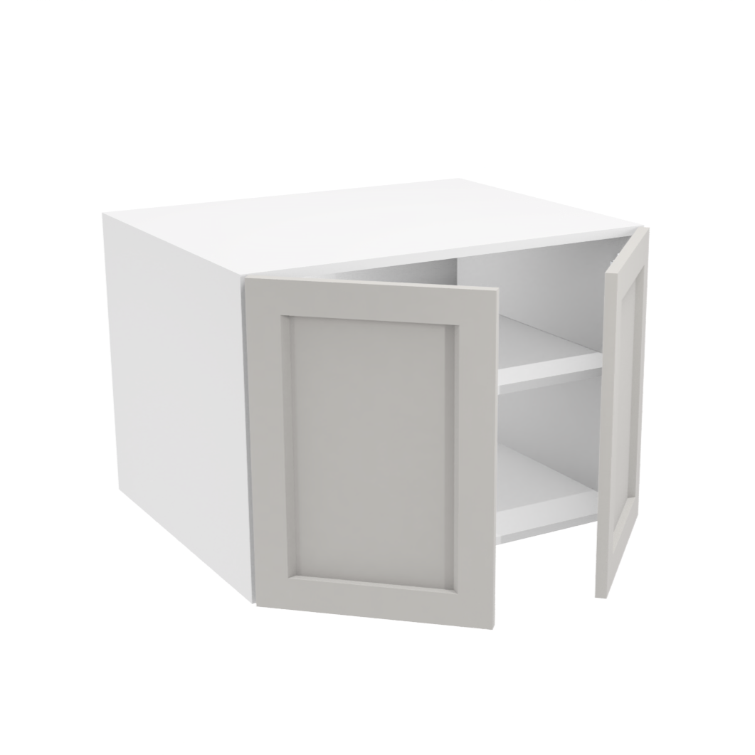 Deep 2-door upper kitchen cabinet (30''W x 21''H x 23 3/4''D)