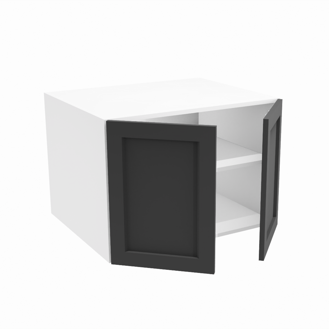 Deep 2-door upper kitchen cabinet (30''W x 21''H x 23 3/4''D)