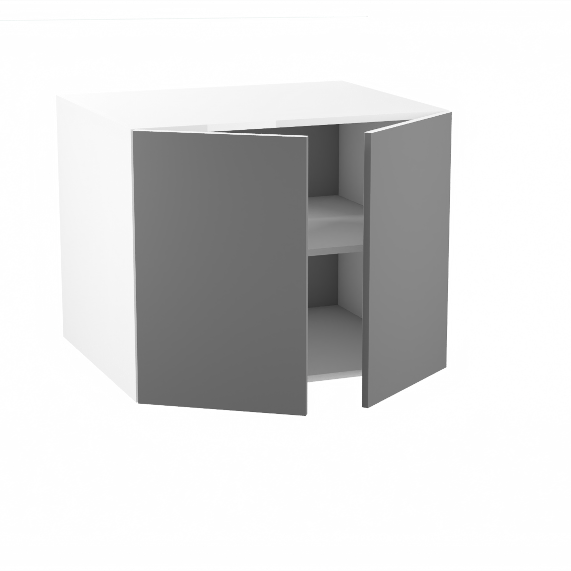 Armoire De Tri Sélectif KESPER 25530 – 36x24x94 Cm, 2 Poubelles 15L, Roulettes, MDF Blanc FSC
