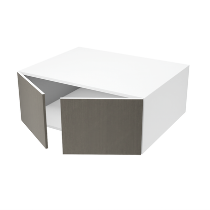 Armoire de cuisine du haut profonde 2 portes (31''L x 12''H x 23 3/4''P)