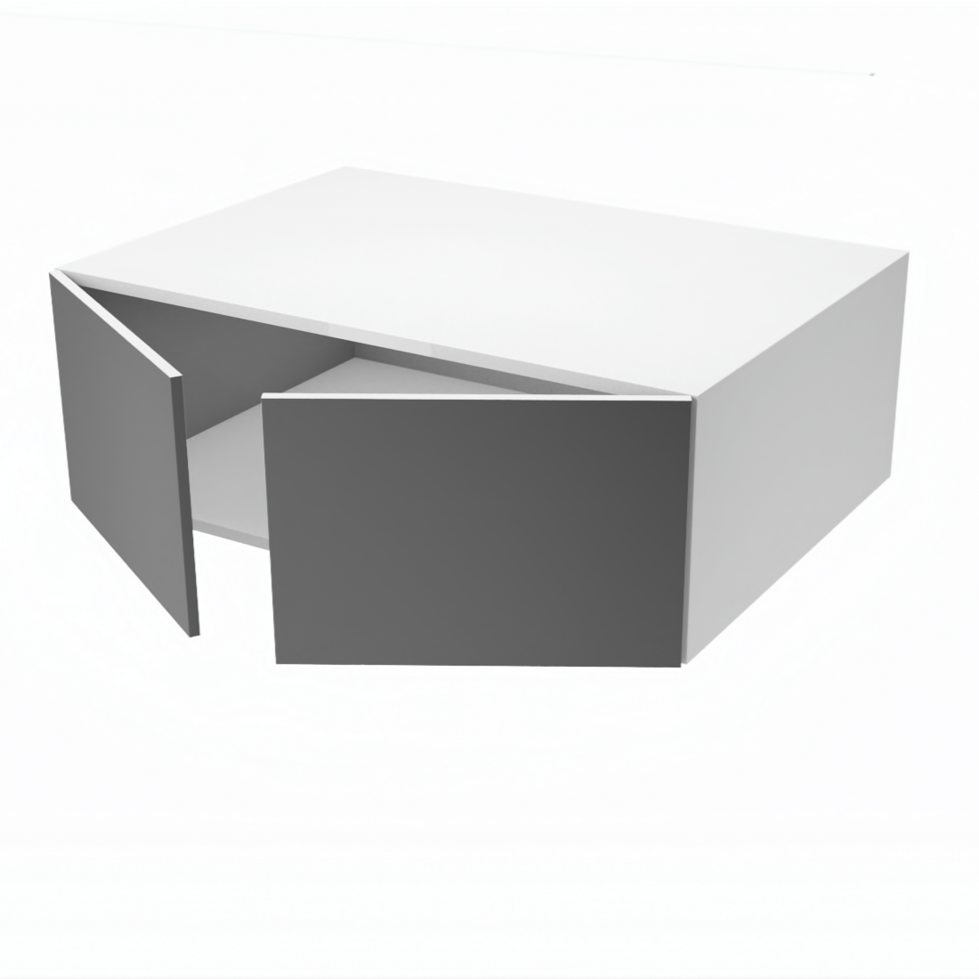 Wall deep kitchen cabinet 2 doors 34''W x 12''H x 23 3/4''D