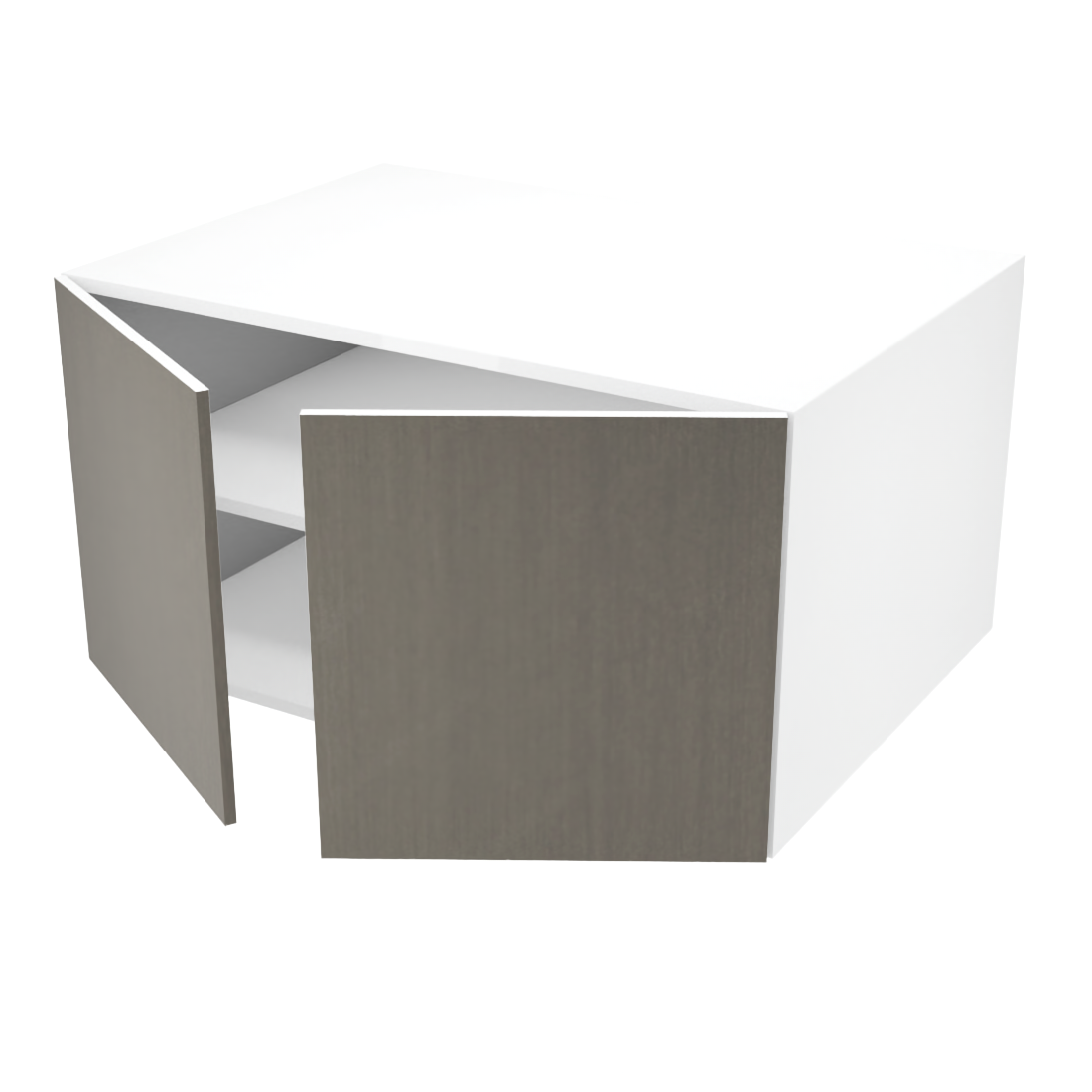 Armoire de cuisine du haut profonde 2 portes (34''L x 18''H x 23 3/4''P)