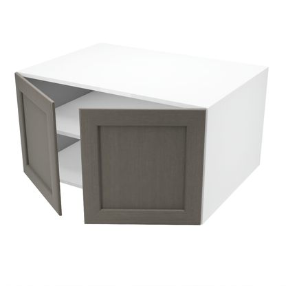 Armoire de cuisine du haut profonde 2 portes (34''L x 18''H x 23 3/4''P)