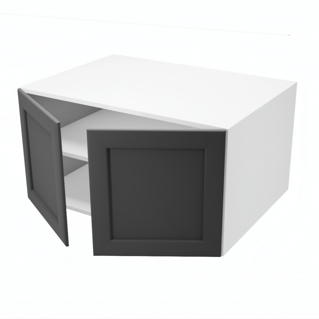 Deep 2-door upper kitchen cabinet (34''W x 18''H x 23 3/4''D)