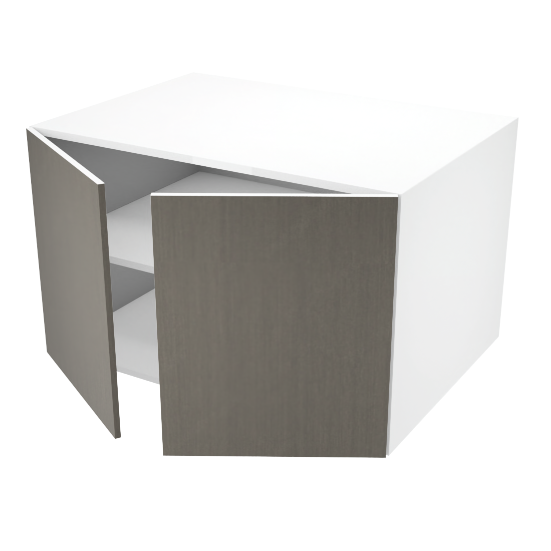 Armoire de cuisine du haut profonde 2 portes (34''L x 21''H x 23 3/4''P)