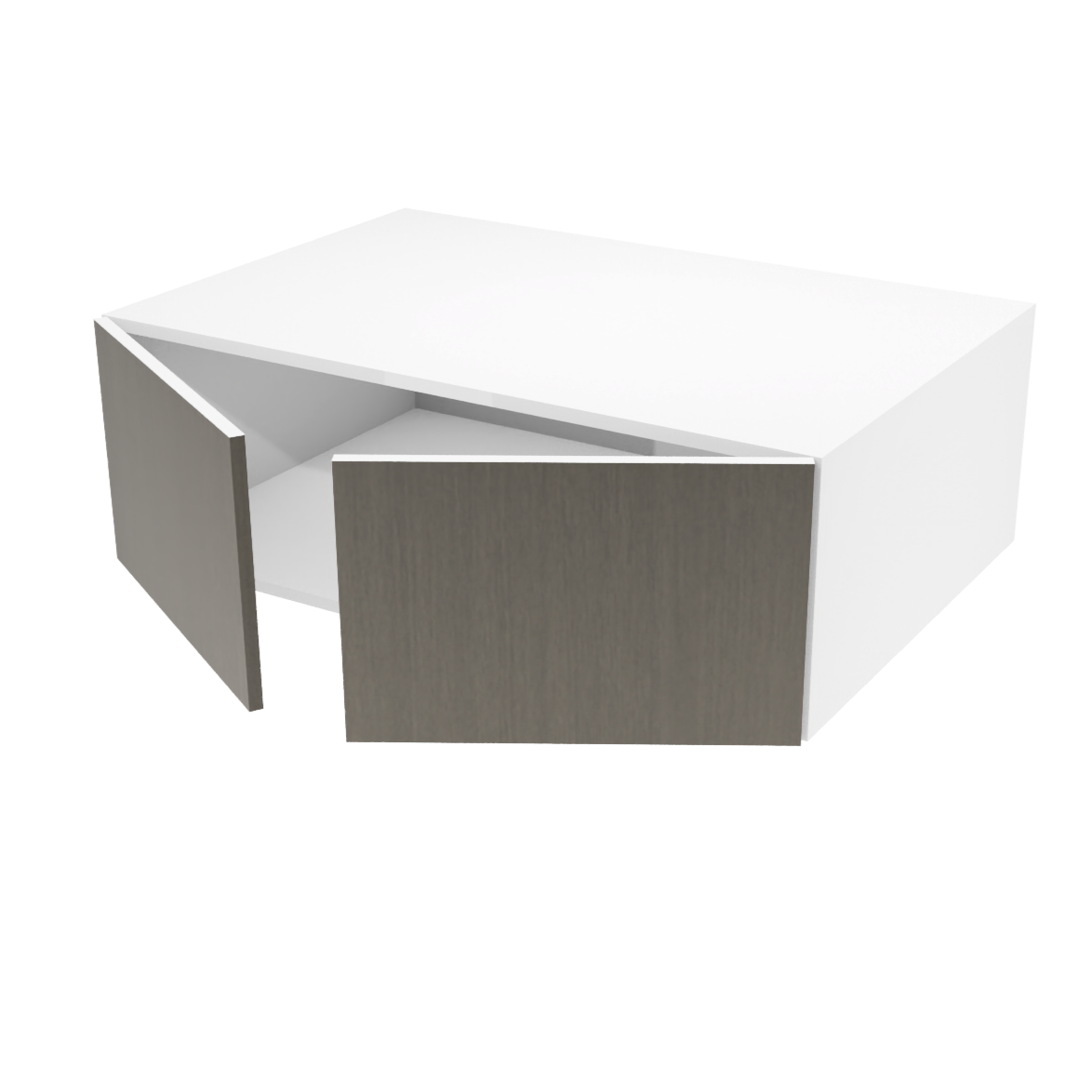 Wall kitchen cabinet 2 doors 37''W x 12''H x 23 3/4''D