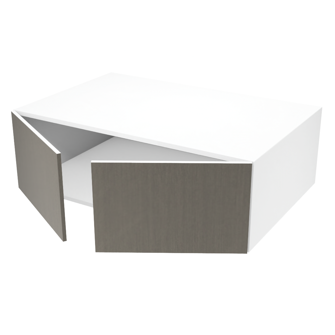 Armoire de cuisine du haut 2 portes (37''L x 12''H x 23 3/4''P)