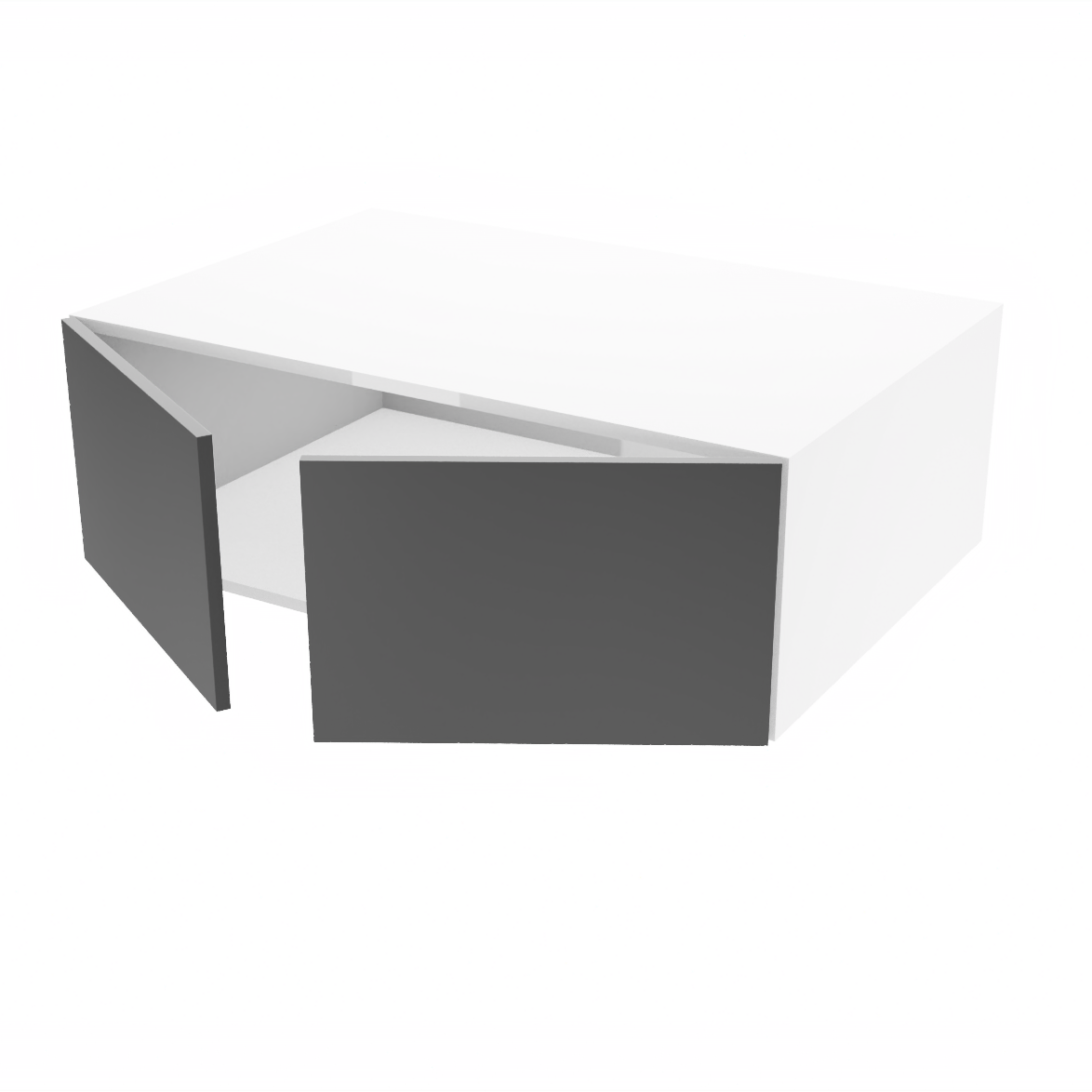 Wall kitchen cabinet 2 doors 37''W x 12''H x 23 3/4''D