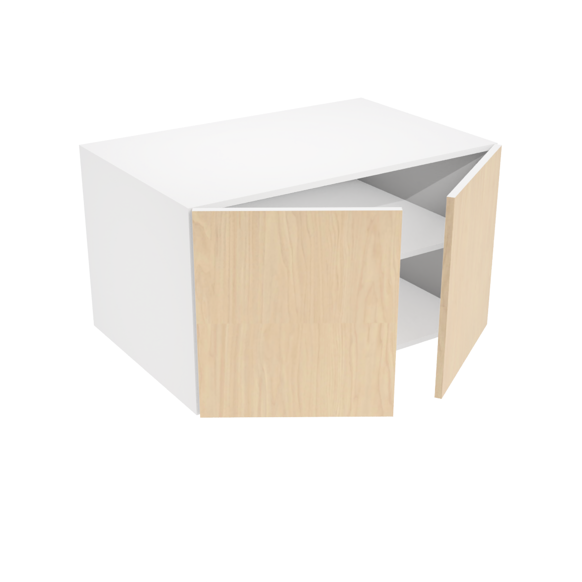 Deep 2-Door Upper Kitchen Cabinet (37''W x 21''H x 23 3/4''D)