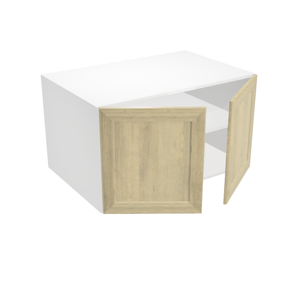 Deep 2-Door Upper Kitchen Cabinet (37''W x 21''H x 23 3/4''D)