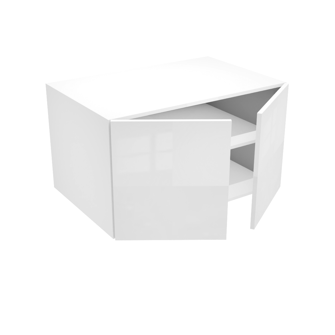 Deep 2-Door Upper Kitchen Cabinet (37''W x 21''H x 23 3/4''D)