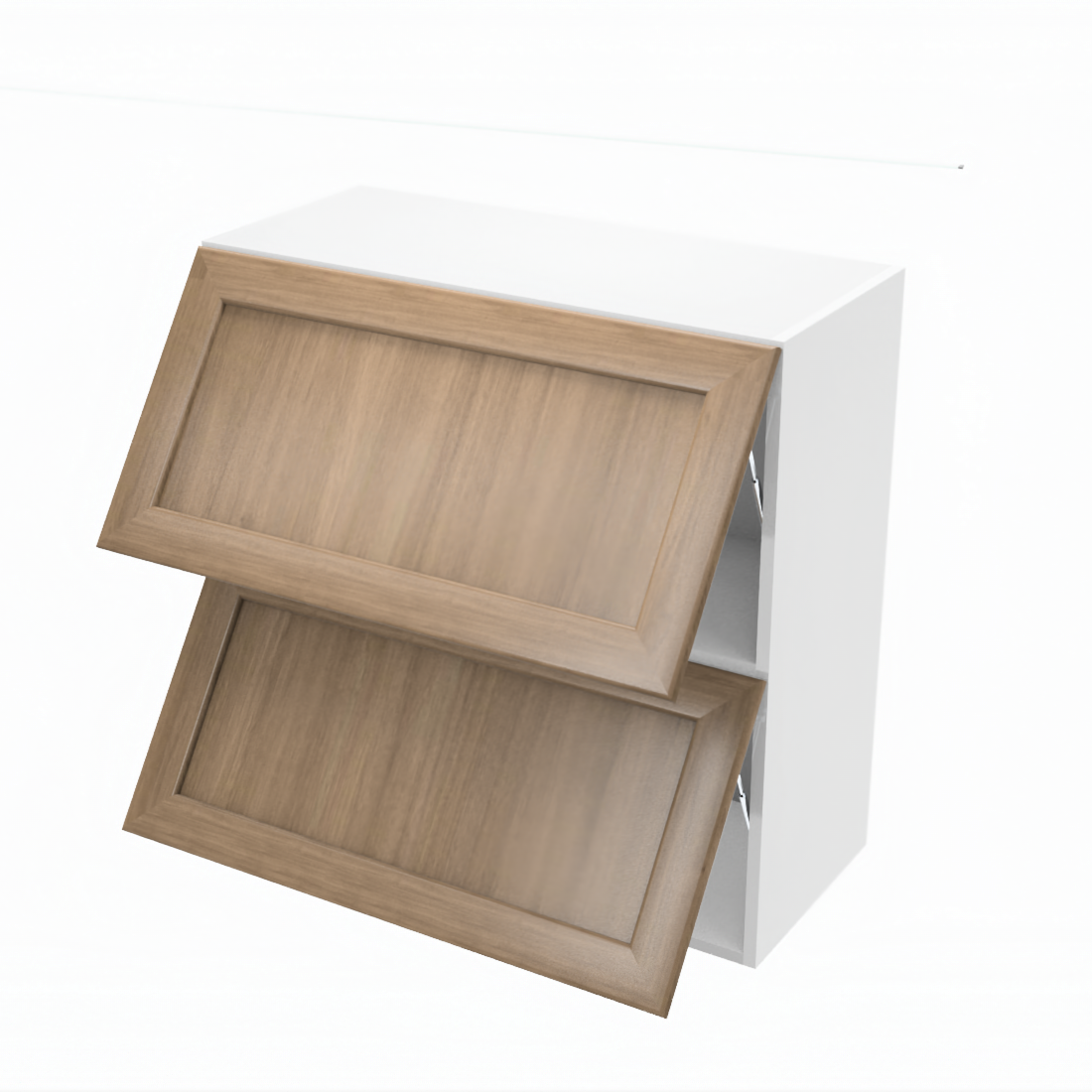 Kitchen wall cabinet horizontal opening (flip) 2-doors