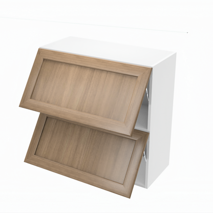 Kitchen wall cabinet horizontal opening (flip) 2-doors