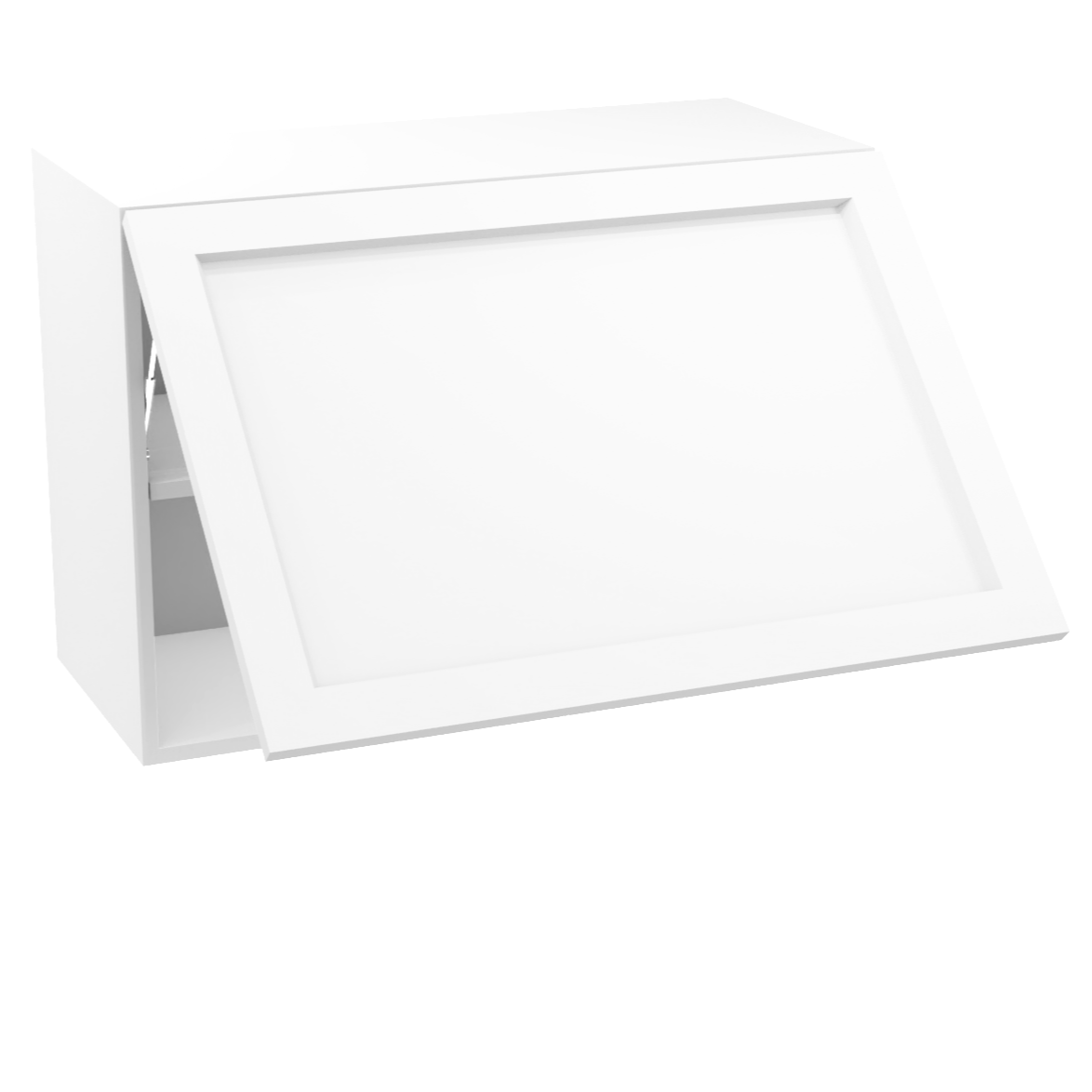 Kitchen wall horizontal opening (flip) 1 door cabinet 30''W x 21''H