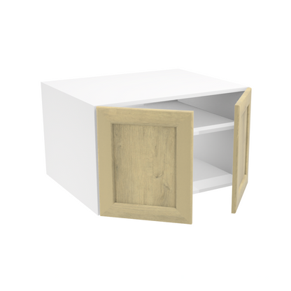 Deep 2-door upper kitchen cabinet (30''W x 18''H x 23 3/4''D)