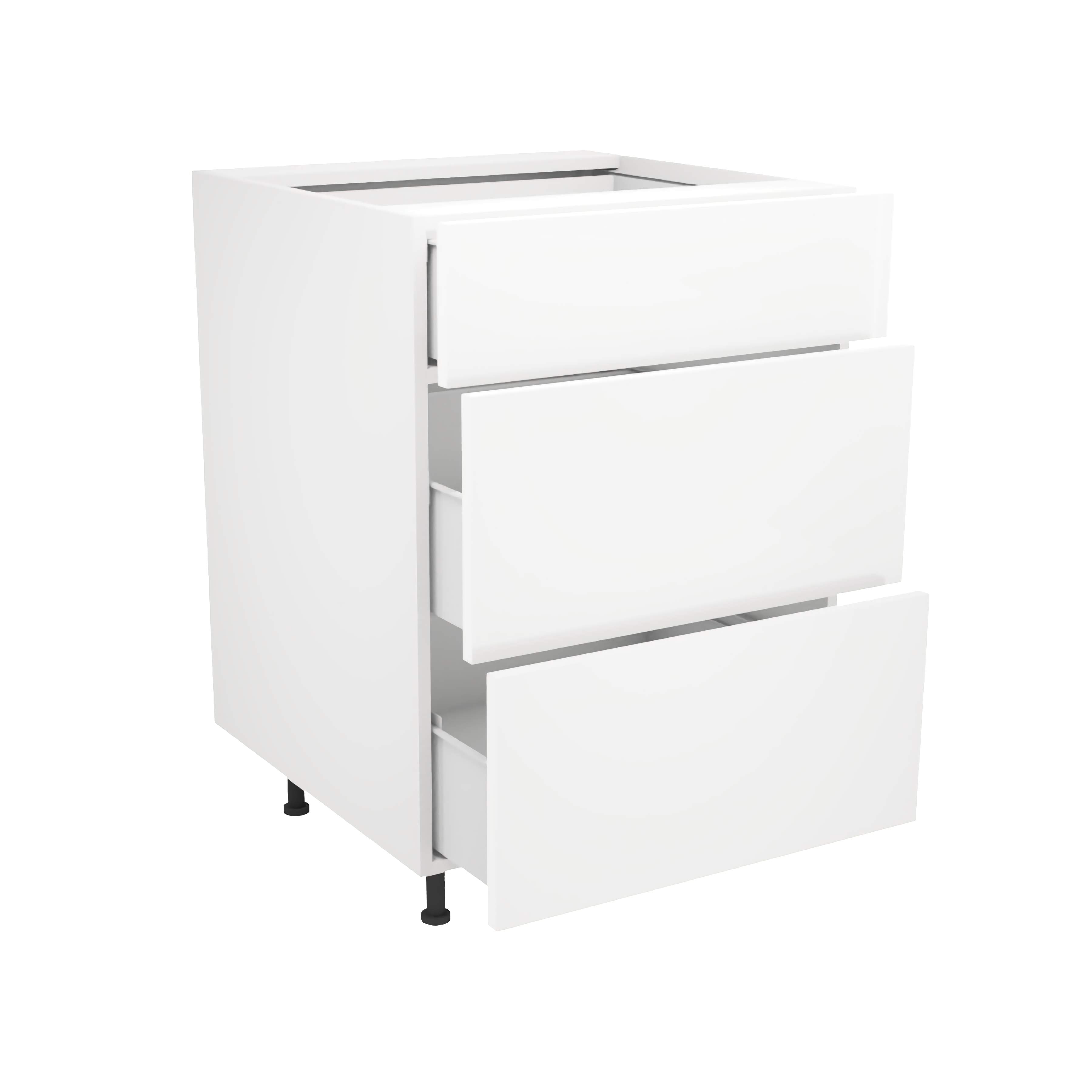 Armoire de cuisine du bas 3 tiroirs (24''L)