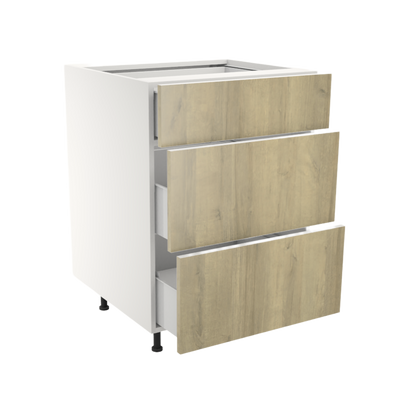 Armoire de cuisine du bas 3 tiroirs (24''L)