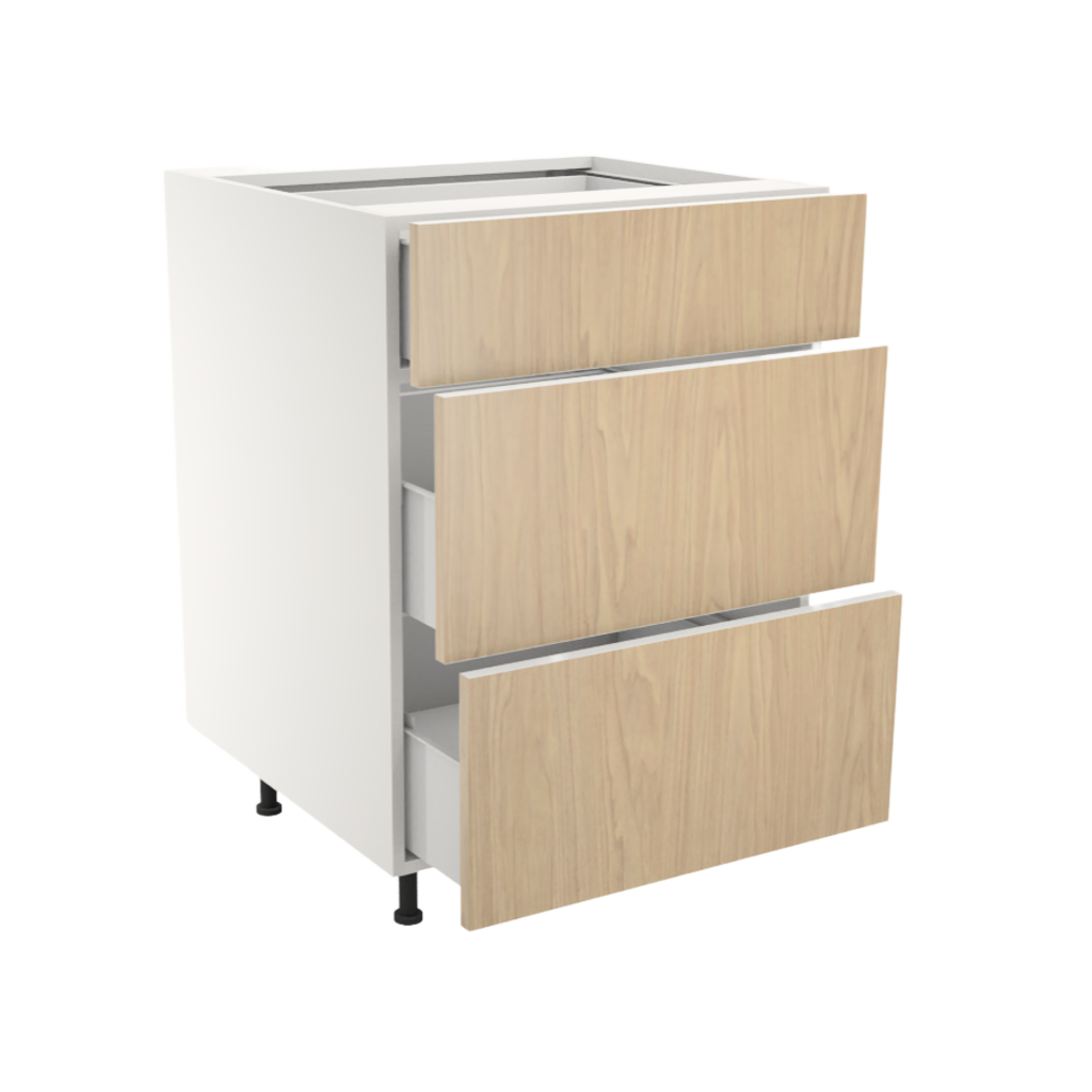 Armoire de cuisine du bas 3 tiroirs (24''L)