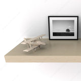 Freestanding/floating white, walnut or cherry shelf available in several sizes