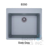 Évier simple sur comptoir Virtuo Granite 23 5/8 "x 21" x 8 5/8''  B350