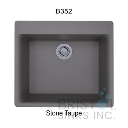 Évier simple sur comptoir Virtuo Granite B346-B349