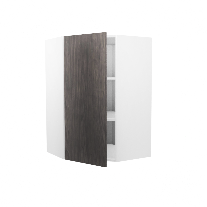 Diagonal corner wall kitchen cabinet 24''W x 36''H 