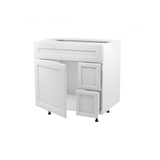 Bathroom vanity with 1 door and 2 drawers 30”W