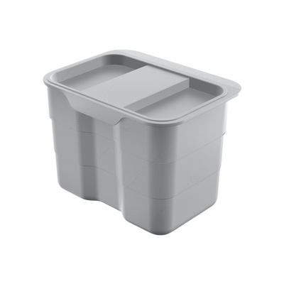 Bac à compost avec couvercle 4,2L à suspendre sur porte d'armoire