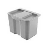 Compost bin with lid 4.2L to hang on kitchen cabinet door