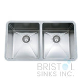 Bristol double undermount kitchen sink B1607