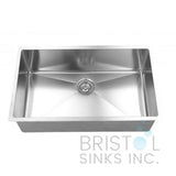 Bristol Large undermount stainless steel sink with 1 bowl