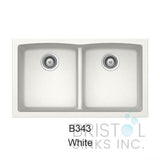 Évier double à cuve profonde et sous-plan Virtuo Granite - Kwizine en stock