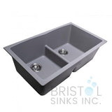 Évier double à cuve profonde et sous-plan Virtuo Granite - Kwizine en stock