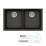 Évier double à cuve profonde et sous-plan Virtuo Granite - Kwizine en stock