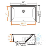 Lavabo carré B604 - Kwizine en stock