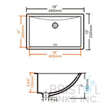 Lavabo carré B608 - Kwizine en stock