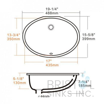 Lavabo ovale B601 - Kwizine en stock